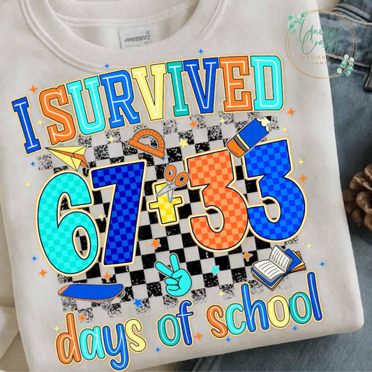 67+33 Days of School Top