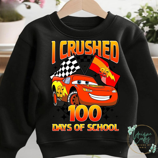 I Crushed 100 Days of School (Favorite Red Car)