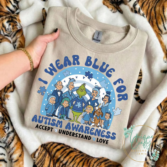 I Wear Blue for Autism (Favorite Green Guy)